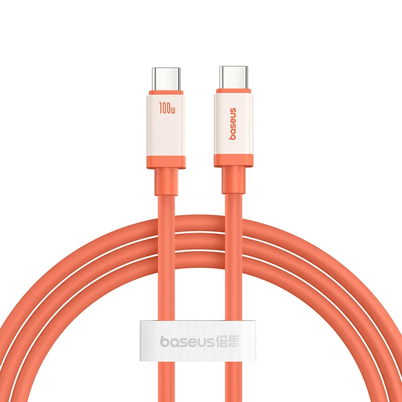 Дата кабель Baseus 0°C Series Fast Charging Type-C to Type-C 100W (1m) (P10368800731) (Canyon Coral)