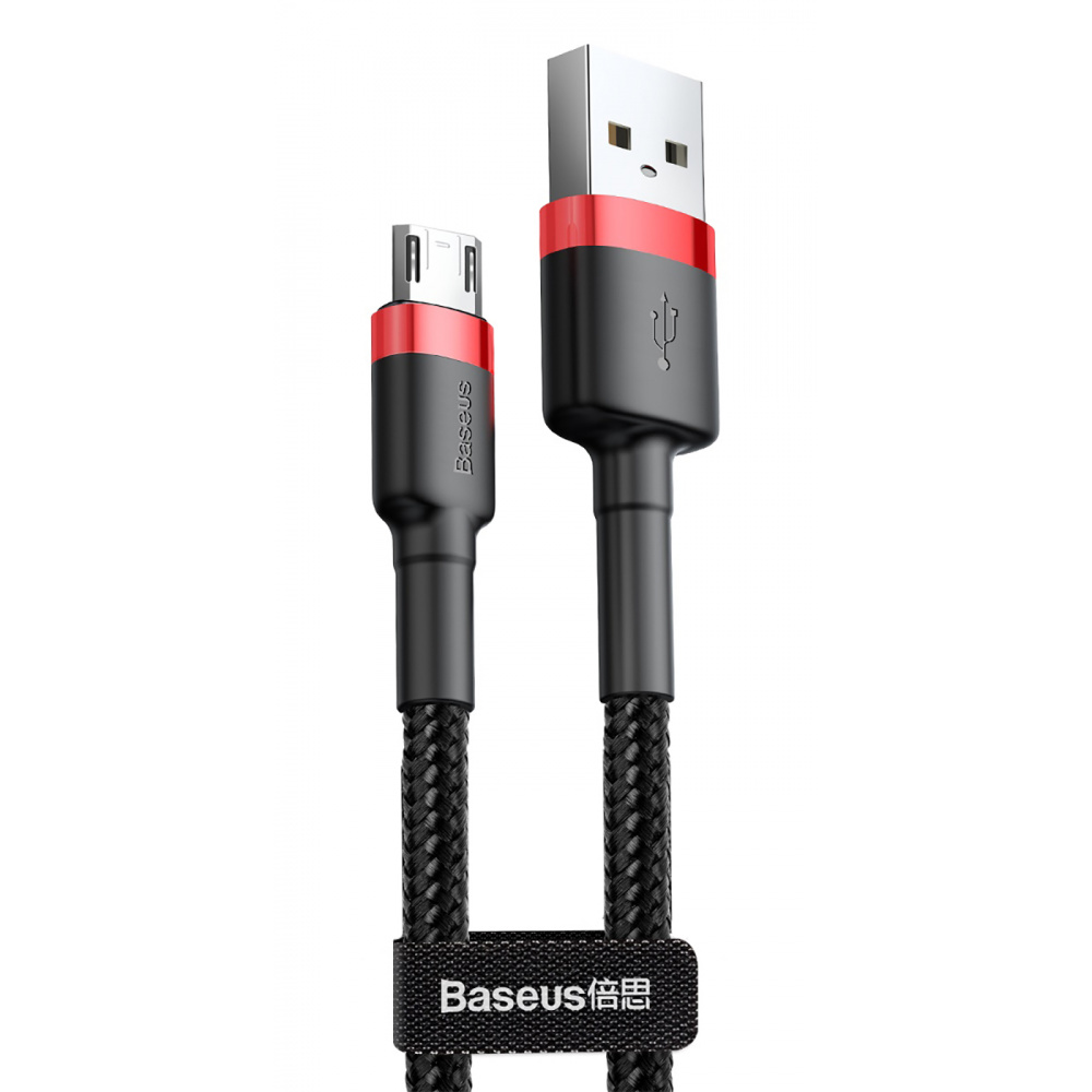 Дата кабель Baseus Cafule MicroUSB Cable 1.5A (2m) (CAMKLF-C) (Красный / Черный)