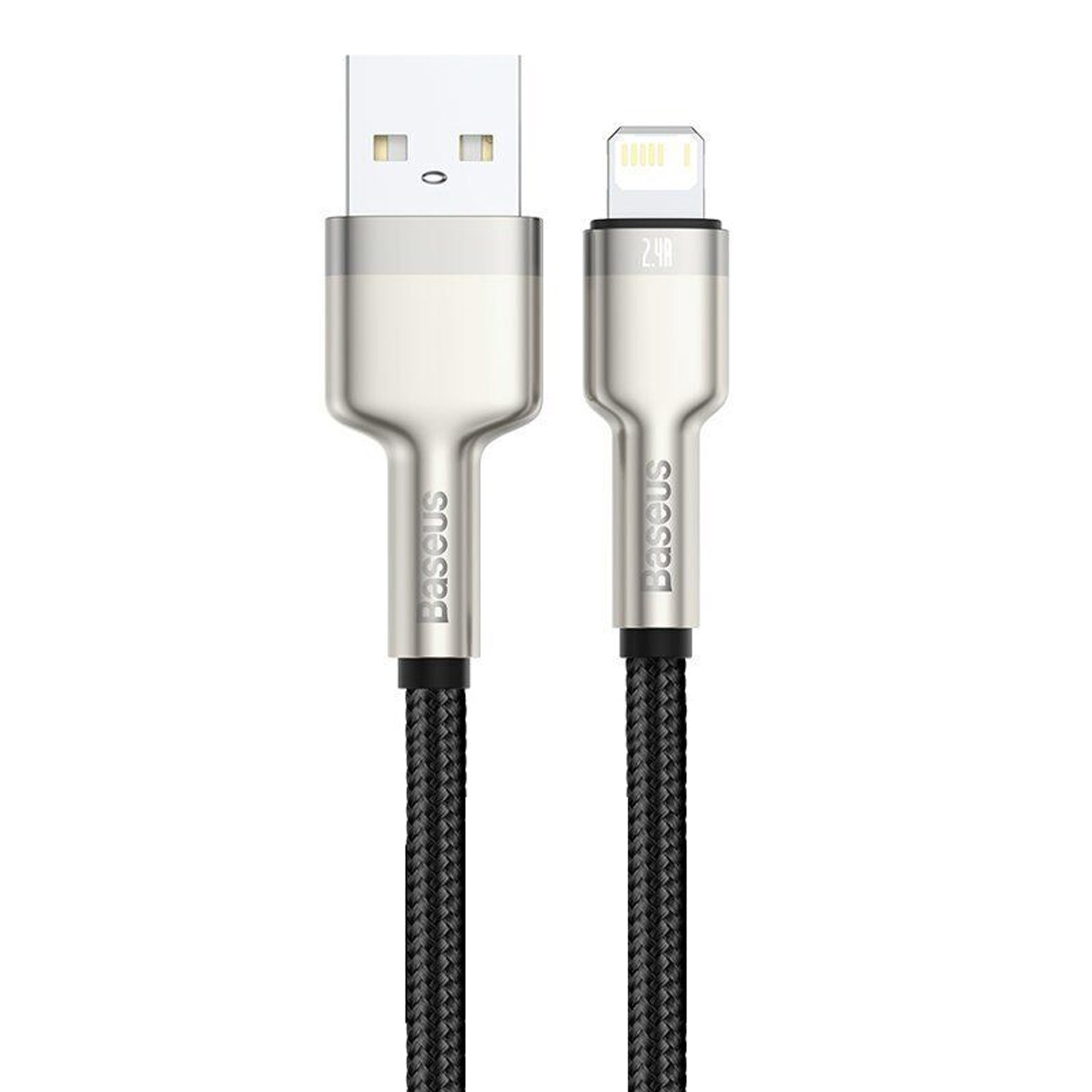 Дата кабель Baseus Cafule Series Metal USB to Lightning 2.4A (0.25m) (CALJK-0) (Black)