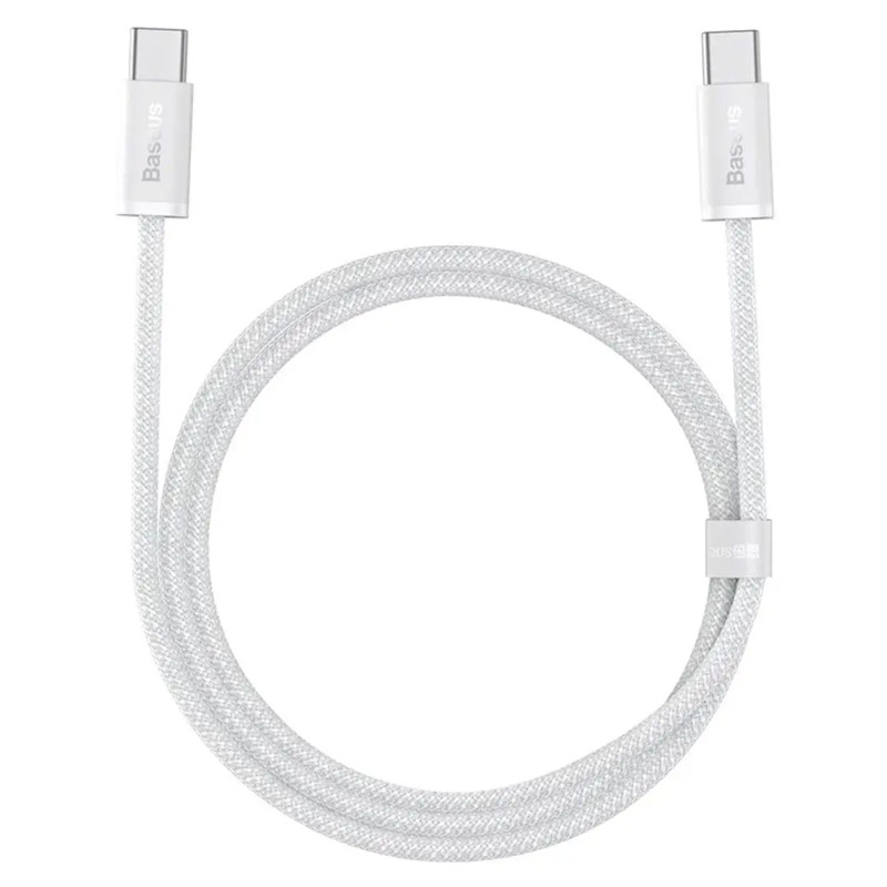 Дата кабель Baseus Dynamic Series Type-C to Type-C 100W (1m) (CALD00020) (White)