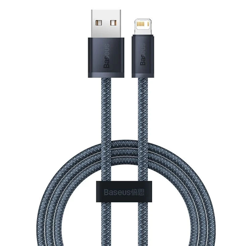 Дата кабель Baseus Dynamic Series USB to Lightning 2.4A (1m) (CALD000402) (Slate Gray)