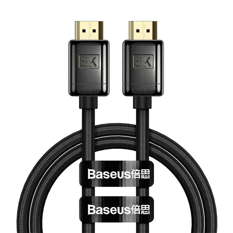 Дата кабель Baseus HDMI High Definition Series 8KHDMI To 8KHDMI (Zinc alloy) (1m) (WKGQ000001)) (Black)