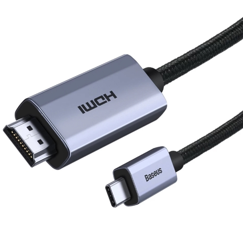 Дата кабель Baseus HDMI High Definition Series Graphene Type-C To 4KHDMI (2m) (WKGQ) (Black)