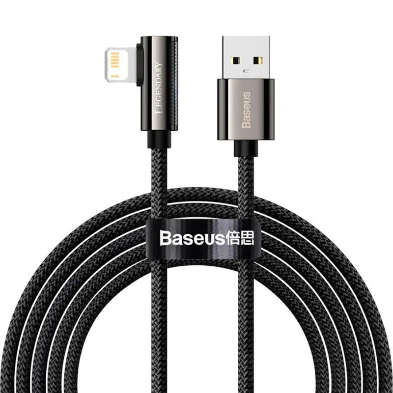 Дата кабель Baseus Legend Series Elbow USB to Lightning 2.4A (1m) (CALCS-01) (Black)