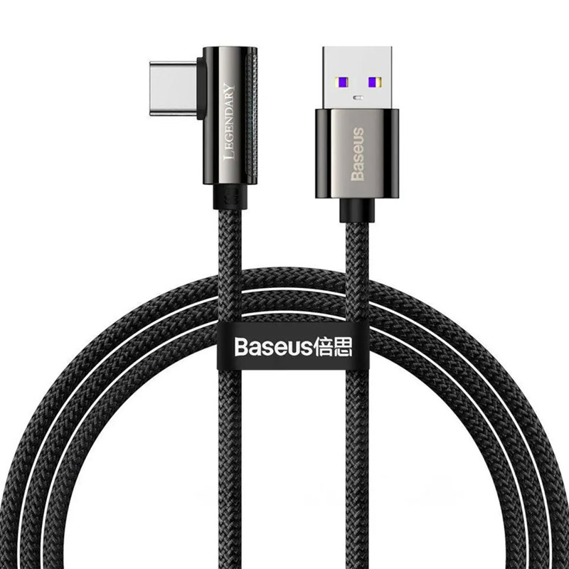 Дата кабель Baseus Legend Series Elbow USB to Type-C 66W (1m) (CATCS-B01) (Black)