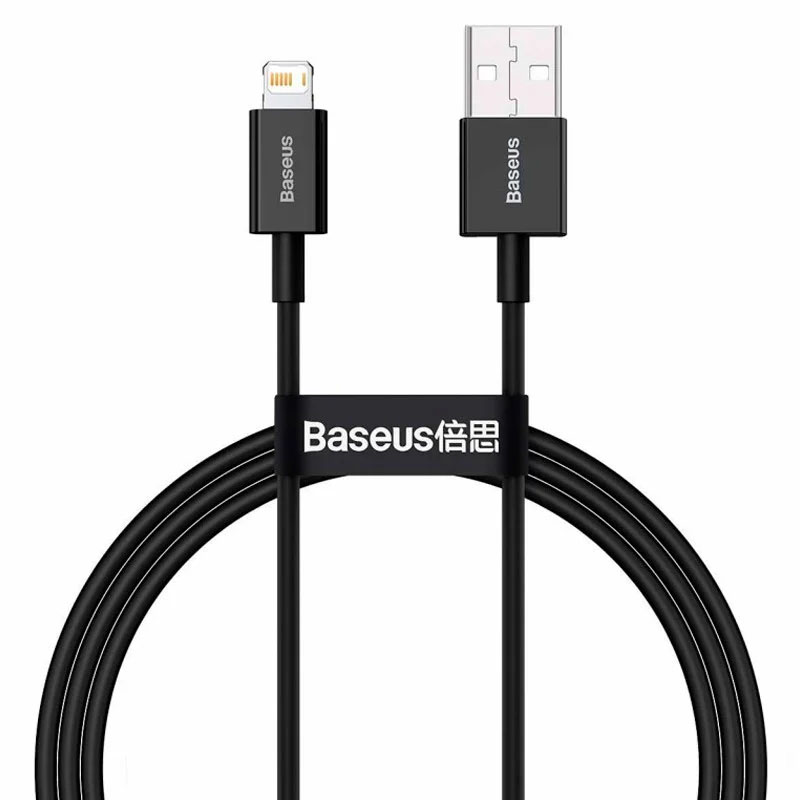 Дата кабель Baseus Superior Series Fast Charging Lightning Cable 2.4A (2m) (CALYS-C) (Чорний)