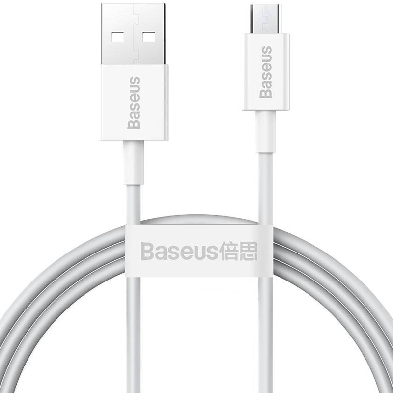 Дата кабель Baseus Superior Series Fast Charging MicroUSB Cable 2A (1m) (CAMYS) (Белый)