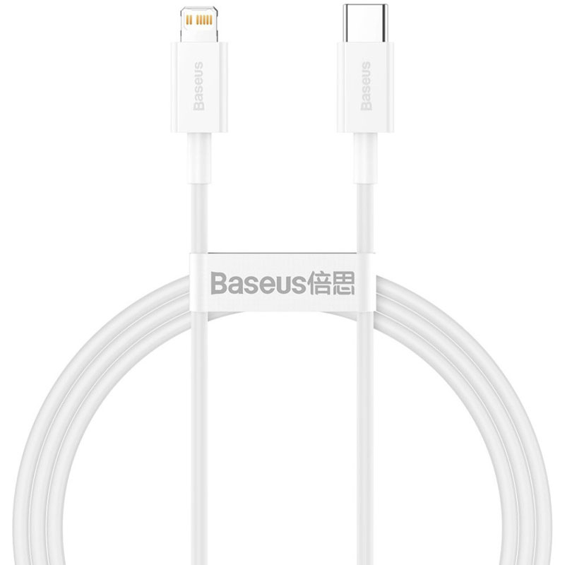 Дата кабель Baseus Superior Series Fast Charging Type-C to Lightning PD 20W (1.5m) (CATLYS-B) (Білий)