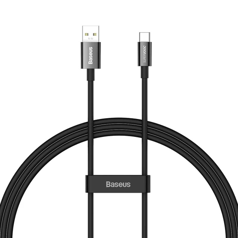 Дата кабель Baseus Superior Series (SUPERVOOC) Fast Charging USB to Type-C 65W 1m (CAYS00090) (Black)