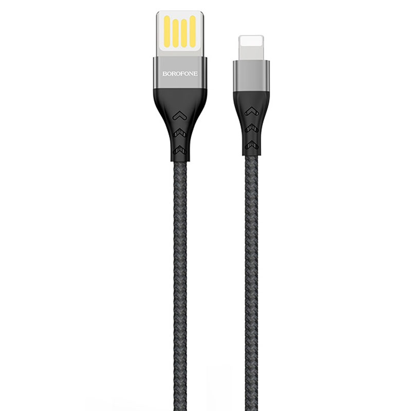 Дата кабель Borofone BU11 Tasteful USB to Lightning (1.2m) (Чорний)