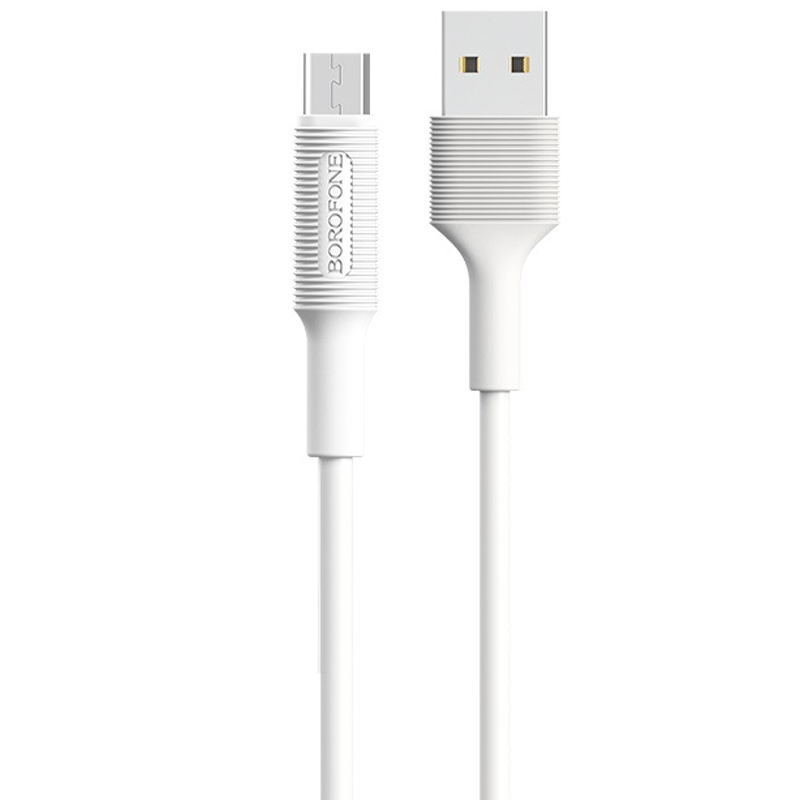 Дата кабель Borofone BX1 EzSync USB to MicroUSB (1m) (Білий)
