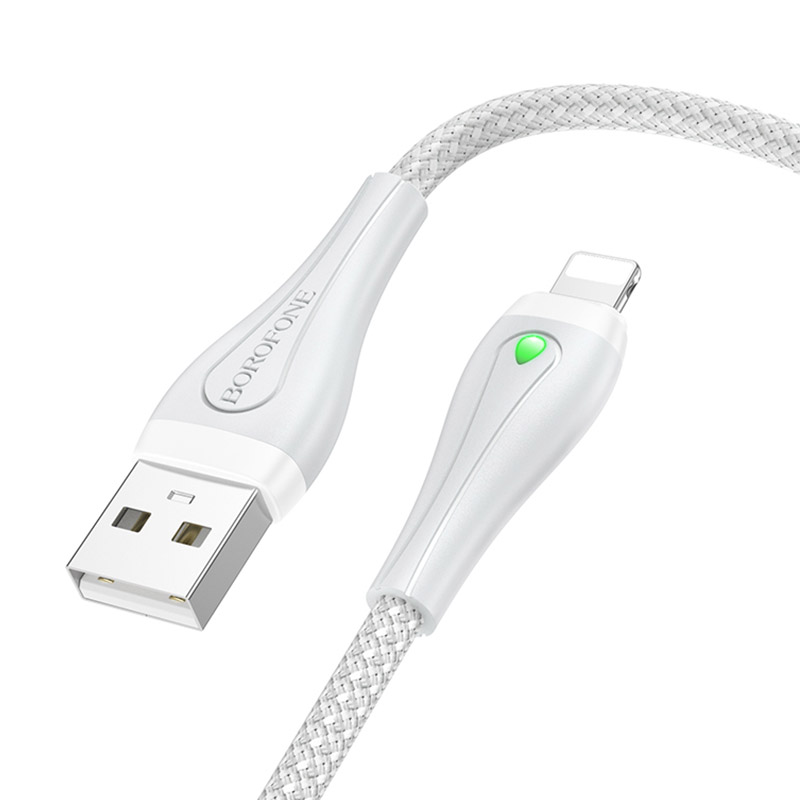 Дата кабель Borofone BX100 Advantage USB to Lightning (1m) (Gray)