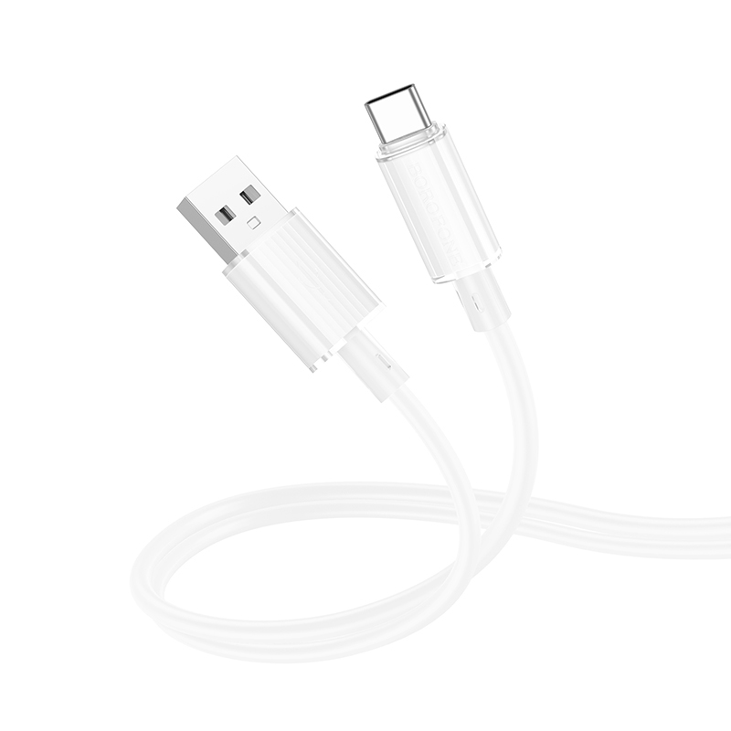 Дата кабель Borofone BX112 Lemon USB to Type-C 3.0A (1m) (White)