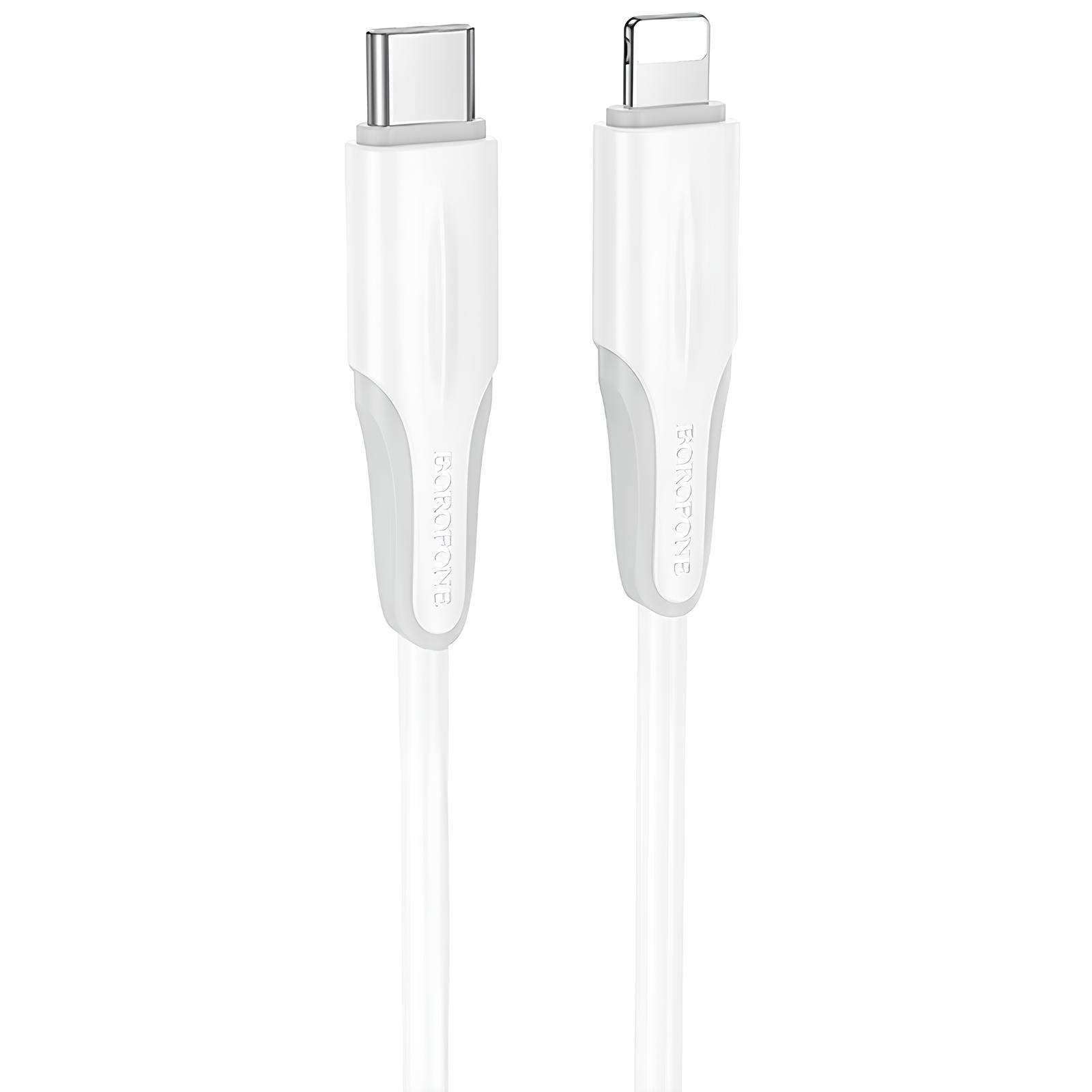Дата кабель Borofone BX119 New Type-C to Lightning 27W (1m) (White)