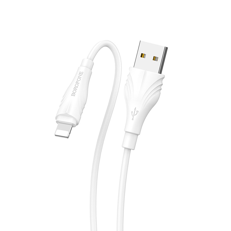 Дата кабель Borofone BX18 Optimal USB to Lightning (1m) (Білий)