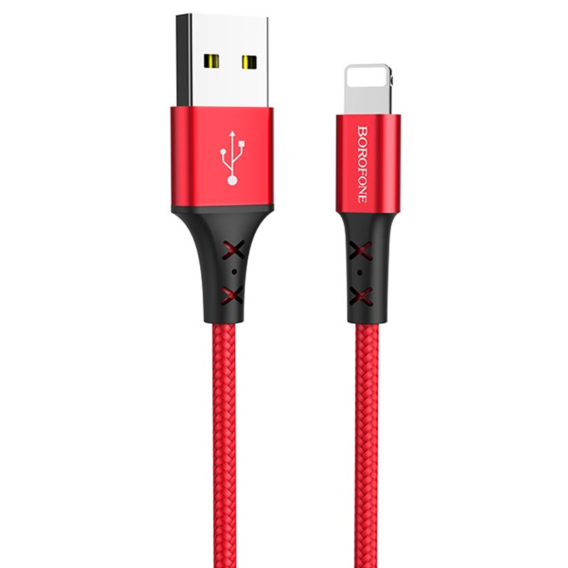 Дата кабель Borofone BX20 Enjoy USB to Lightning (1m) (Червоний)