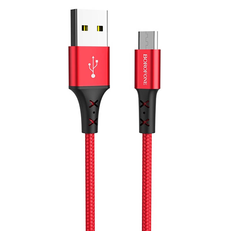 Дата кабель Borofone BX20 Enjoy USB to MicroUSB (1m) (Червоний)