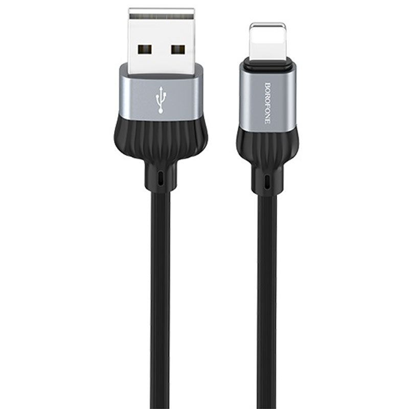 Дата кабель Borofone BX28 Dignity USB to Lightning (1m) (Metal gray)