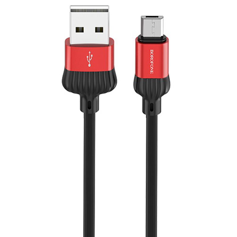 Дата кабель Borofone BX28 Dignity USB to MicroUSB (1m) (Червоний)