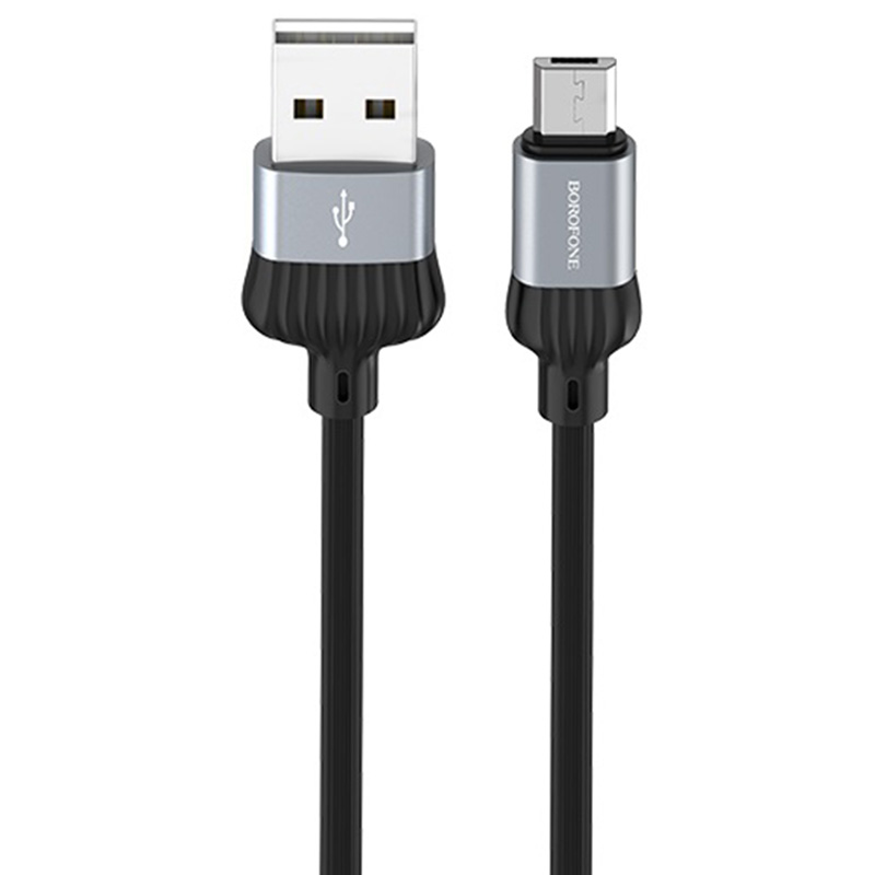 Дата кабель Borofone BX28 Dignity USB to MicroUSB (1m) (Metal gray)