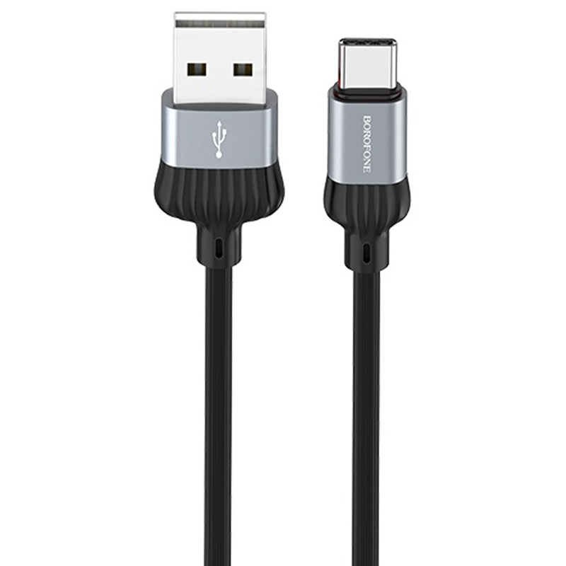 Дата кабель Borofone BX28 Dignity USB to Type-C (1m) (Metal gray)
