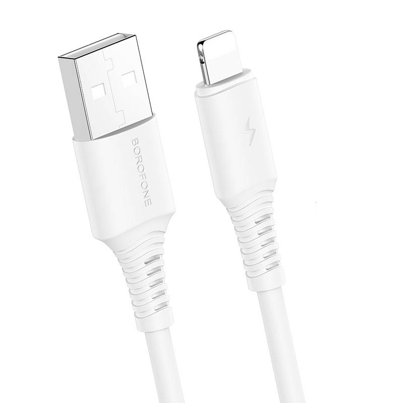 Дата кабель Borofone BX47 Coolway USB to Lightning (1m) (Белый)
