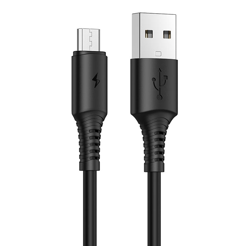 Дата кабель Borofone BX47 Coolway USB to MicroUSB (1m) (Черный)
