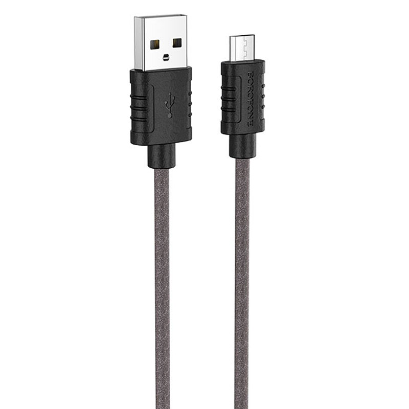 Дата кабель Borofone BX52 Airy USB to MicroUSB (1m) (Чорний)