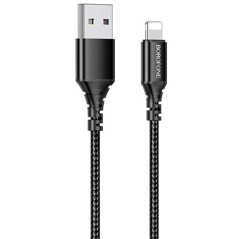 Дата кабель Borofone BX54 Ultra bright USB to Lightning (1m) (Чорний)