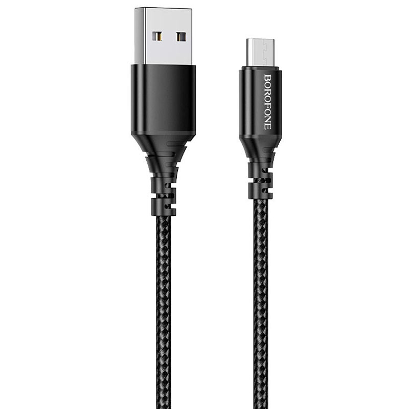 Дата кабель Borofone BX54 Ultra bright USB to MicroUSB (1m) (Чорний)