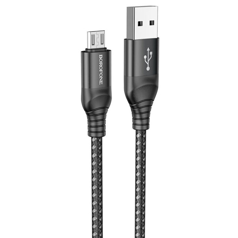 Дата кабель Borofone BX56 Delightful USB to Micro-USB (1m) (Black)