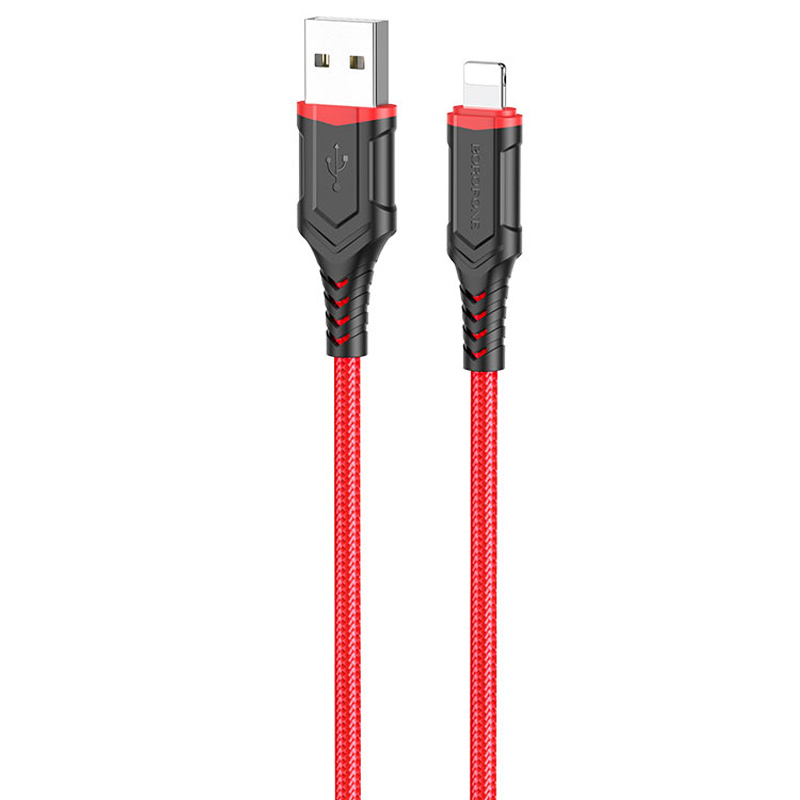 Дата кабель Borofone BX67 USB to Lightning (1m) (Красный)