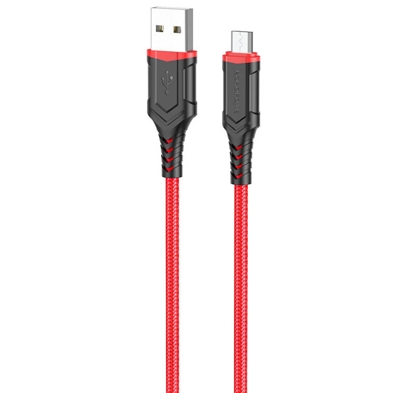 Дата кабель Borofone BX67 USB to MicroUSB (1m) (Красный)