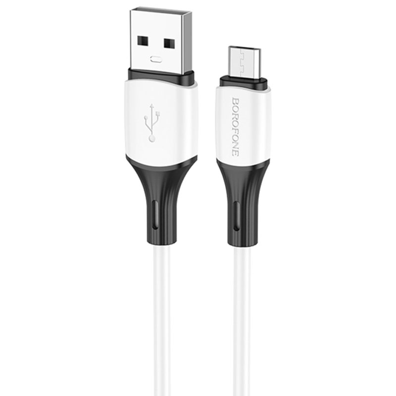 Дата кабель Borofone BX79 USB to MicroUSB (1m) (Білий)