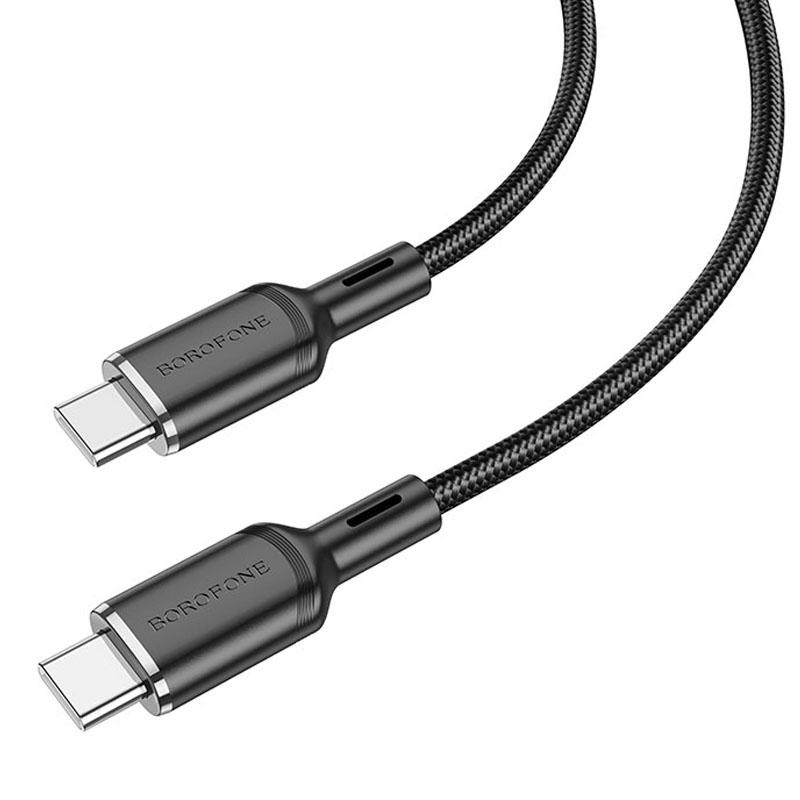 Дата кабель Borofone BX90 Cyber Type-C to Type-C (1m) (Black)