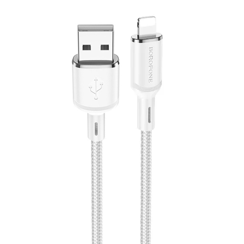 Дата кабель Borofone BX90 Cyber USB to Lightning (1m) (White)