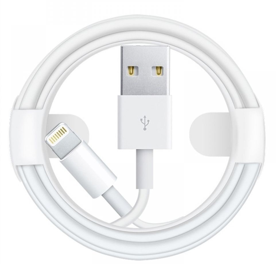 Фото Дата кабель Foxconn для Apple iPhone USB to Lightning (AAA grade) (2m) (box, no logo) Белый на onecase.com.ua