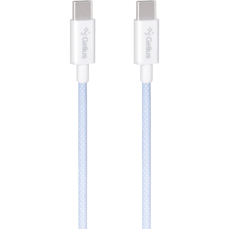 Дата кабель Gelius iCable GP-UCN010 Type-C to Type-C 60W (1.2m) (Light Blue)