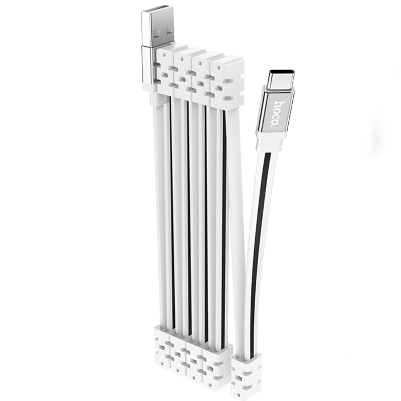 Дата кабель Hoco U103 Magnetic Absorption USB to Type-C (1m) (White)