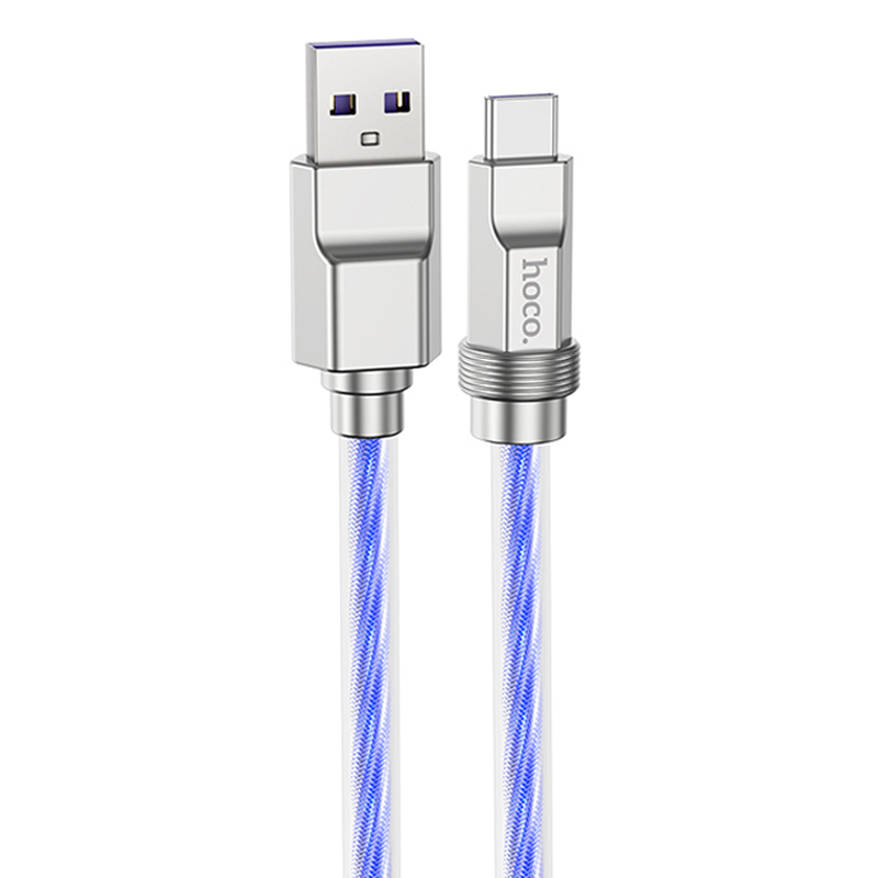Дата кабель Hoco U113 Solid 100W USB to Type-C (1m) (Blue)