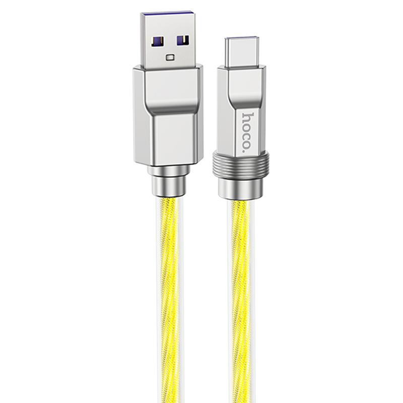 Дата кабель Hoco U113 Solid 100W USB to Type-C (1m) (Gold)