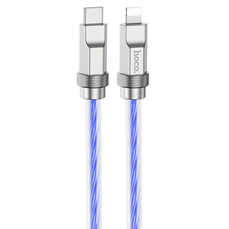 Дата кабель Hoco U113 Solid 20W Type-C to Lightning (1m) (Blue)