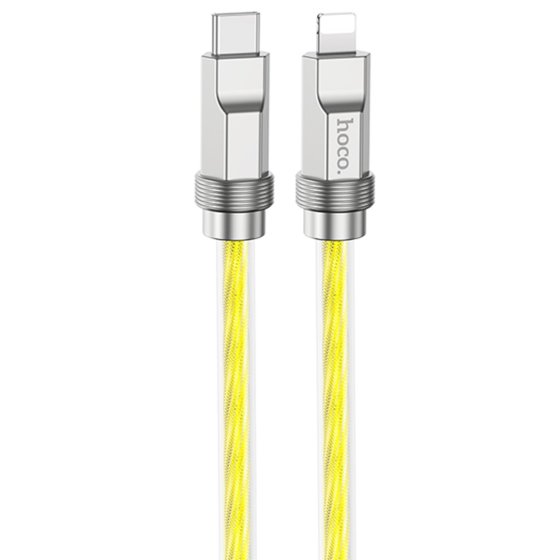 Дата кабель Hoco U113 Solid 20W Type-C to Lightning (1m) (Gold)