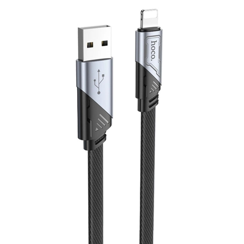 Дата кабель Hoco U119 Machine charging data USB to Lightning (1.2m) (Black)