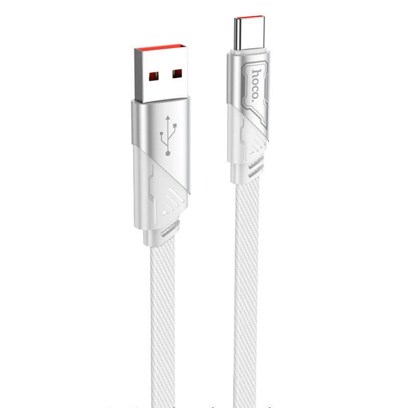 Дата кабель Hoco U119 Machine charging data USB to Type-C 5A (1.2m) (Gray)