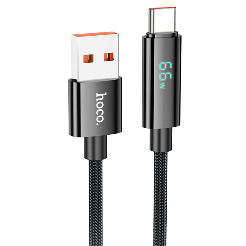 Дата кабель Hoco U125 Benefit 5A USB to Type-C (1.2m) (Black)
