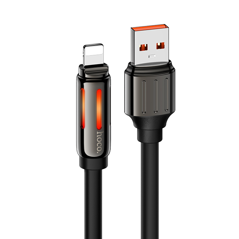 Дата кабель Hoco U136 Prize USB to Lightning 2.4A (1.2m) (Black)