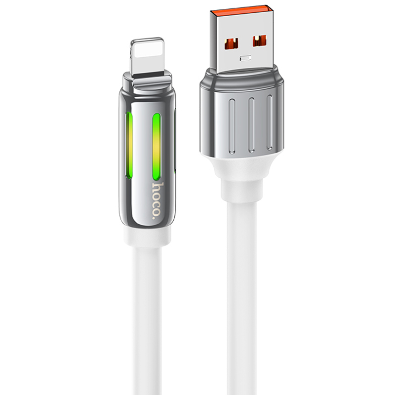 Дата кабель Hoco U136 Prize USB to Lightning 2.4A (1.2m) (White)