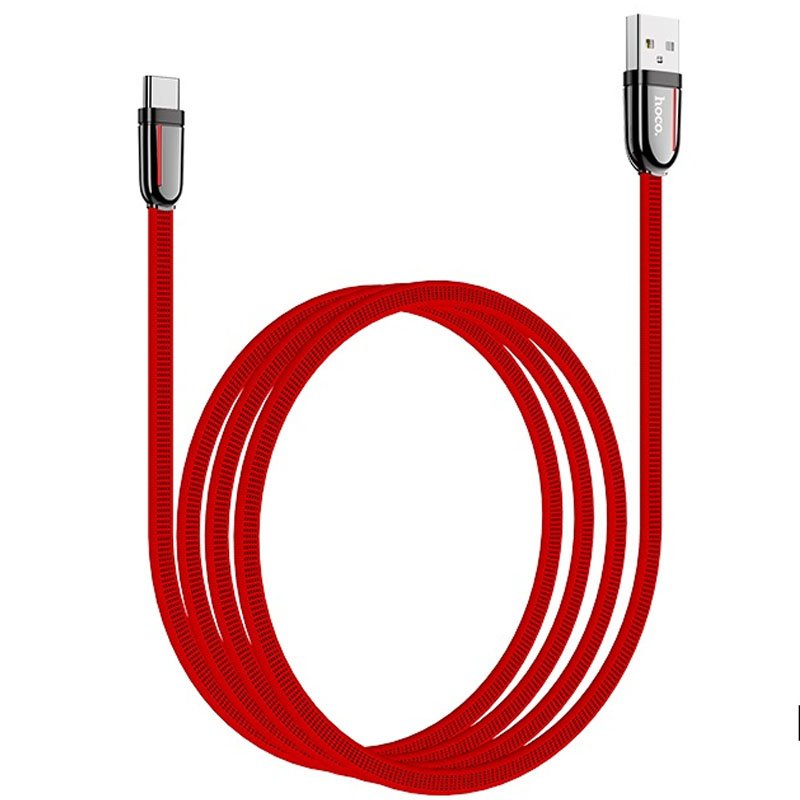 Дата кабель Hoco U74 "Grand" Type-C (1.2m) (Красный)
