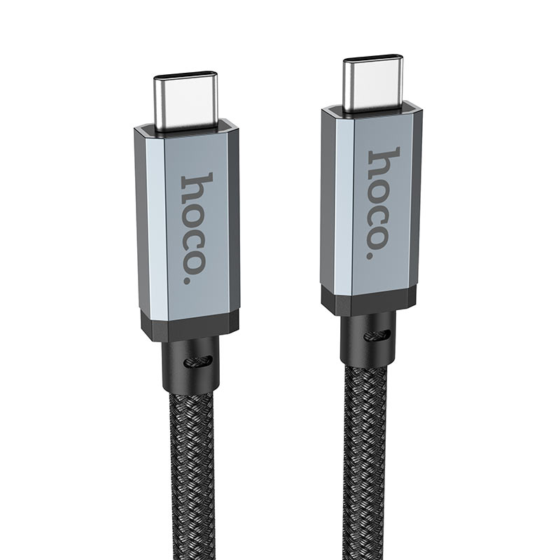 Дата кабель Hoco US05 Type-C to Type-C 100W USB4 40Gbps (1m) (Black)